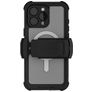 Ghostek Nautical Belt iPhone 16 Pro Max Wasserdicht MagSafe Hülle Hardcase Backcover Stoßfest - Transparent / Schwarz