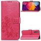 Mobigear Clover Samsung Galaxy A50 Hülle Klapphülle Geldbörse - Pink