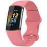 Mobigear Sport Dual Silikon Fitbit Charge 5 Armband Drückerschließe - Magenta