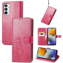 Mobigear Clover Samsung Galaxy M23 Hülle Klapphülle Geldbörse - Magenta