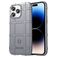 Mobigear Rugged Shield iPhone 14 Pro Max Hülle Flexibles TPU Backcover Stoßfest - Grau