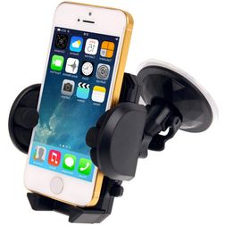 Mobigear Autohalterung Saugnapf Klemme Universal - Schwarz
