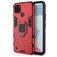 Mobigear Armor Ring Realme C25Y Hülle Hardcase Backcover Stoßfest mit Ringhalter - Rot