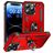 Mobigear Armor Ring iPhone 15 Pro Max Hülle Hardcase Backcover Stoßfest mit Ringhalter - Rot