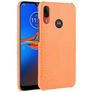 Mobigear Croco Motorola Moto E6 Plus Hülle Backcover - Orange