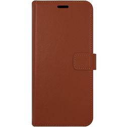 Valenta Gel Skin iPhone 14 Plus Hülle Echtes Leder Klapphülle Geldbörse - Braun