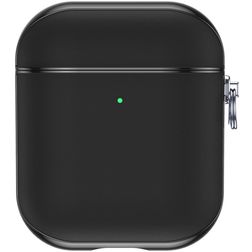 Valenta Snap Apple AirPods 1 Hülle Echtes Leder - Schwarz
