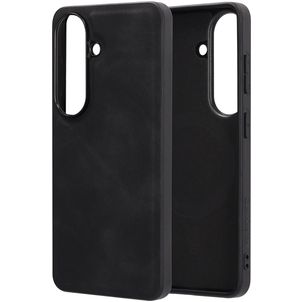Mobiparts Classic Samsung Galaxy S26 MagSafe TPU / Kunstleder Backcover - Graphite Black