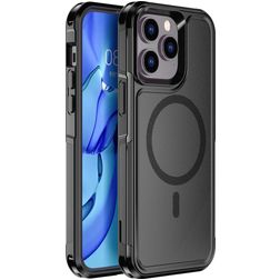Mobigear Traveller iPhone 14 Pro Max MagSafe Hülle Hardcase Backcover Stoßfest - Schwarz