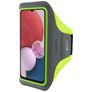 Mobiparts Comfort Fit Handyhalterung Joggen Samsung Galaxy A04s Sporthülle Neopren Sportarmband - Neon Green