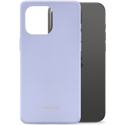 Mobilize Rubber Gelly iPhone 15 Pro Max Hülle Flexibles TPU Backcover - Pastel Purple
