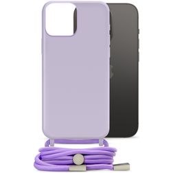 Mobilize Lanyard Gelly iPhone 14 Pro Flexibles TPU Handykette - Pastel Purple