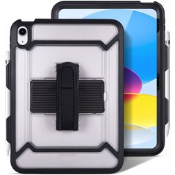 Mobigear SureGrip Slim iPad 11 (2025) Hülle Kunststoff,Silikon Backcover + Stifthalter + Ständer - Transparent / Schwarz