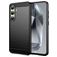 Mobigear Brushed Slim Samsung Galaxy S24 FE Hülle Flexibles TPU Backcover - Schwarz