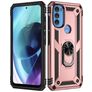 Mobigear Armor Ring Motorola Moto G71 5G Hülle Hardcase Backcover Stoßfest mit Ringhalter - Roségold