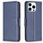 Mobigear Excellent iPhone 16 Pro Hülle Klapphülle Geldbörse - Blau