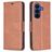 Mobigear Excellent Samsung Galaxy S26 FE Hülle Klapphülle Geldbörse - Braun