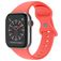 Mobigear Sport Dual Silikon Apple Watch Armband Pin-and-Tuck-Verschluss - 42/41/40/38 mm - Koralle