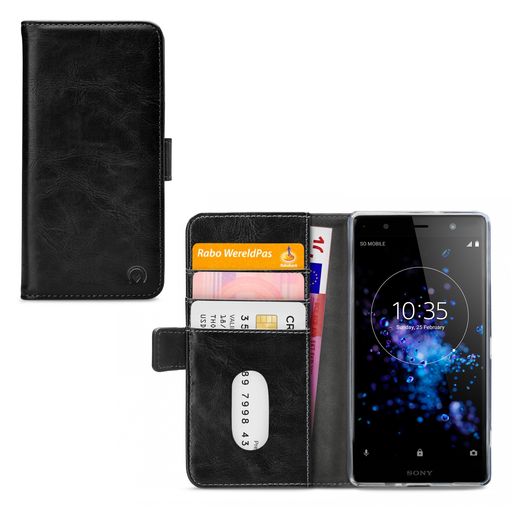 Mobilize Elite Gelly Sony Xperia XZ2 Premium Hülle Klapphülle Geldbörse - Schwarz