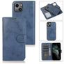 Mobigear Wallet iPhone 13 Mini Hülle Abnehmbare 2in1 Klapphülle Geldbörse - Blau