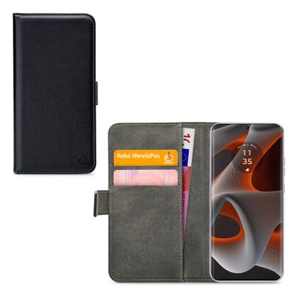 Mobilize Classic Gelly Wallet Motorola Edge 50 Pro Klapphülle Portemonnaie - Schwarz