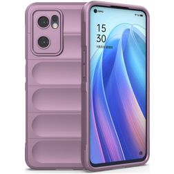 Mobigear Bumpy OPPO Find X5 Lite Hülle Flexibles TPU Backcover - Lila