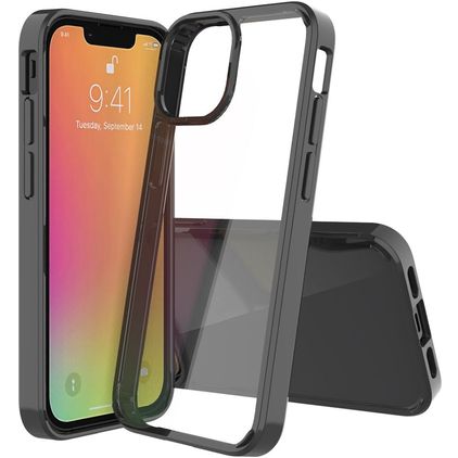 Mobigear Crystal iPhone 13 Mini Hardcase Backcover - Schwarz