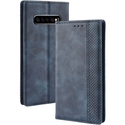 Mobigear Sensation Samsung Galaxy S10 Plus Hülle Klapphülle Geldbörse - Blau