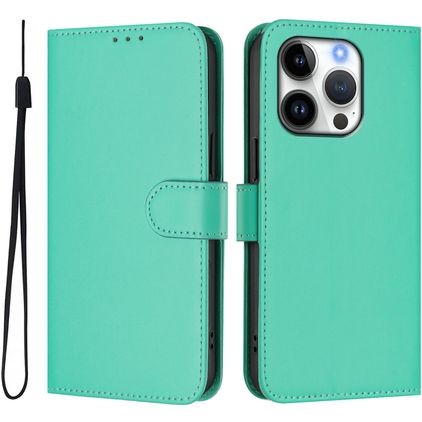 Mobigear Urban Wallet iPhone 16 Pro Klapphülle Portemonnaie - Grün