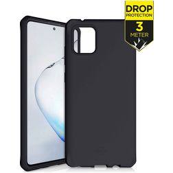 ITSkins SpectrumSolid Samsung Galaxy Note 10 Lite Hülle Flexibles TPU Backcover Stoßfest - Plain Black