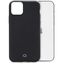 Mobilize Rubber Gelly iPhone 12 Pro Hülle Flexibles TPU Backcover - Matt Black