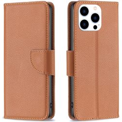 Mobigear Excellent iPhone 16 Pro Max Hülle Klapphülle Geldbörse - Braun