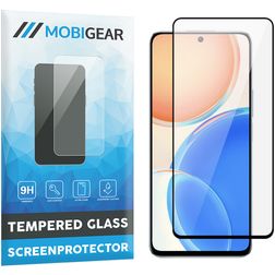 Mobigear Premium HONOR X8 Panzerglas Gehärtetes Glas Displayschutz - Hüllenfreundlich - Schwarz
