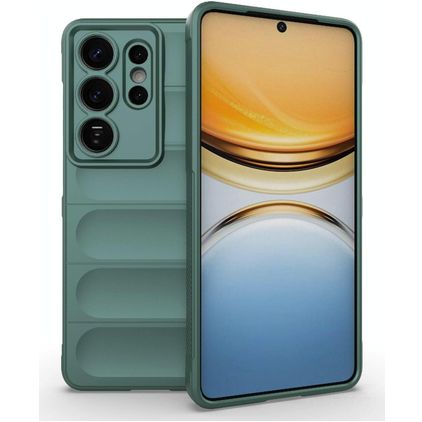 Mobigear Bumpy Samsung Galaxy S26 Ultra Hülle Flexibles TPU Backcover - Dunkelgrün
