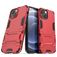 Mobigear Armor Stand iPhone 13 Mini Hülle Hardcase Backcover Stoßfest mit Ständer - Rot
