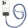 Mobigear Lanyard Universal-Handykette einstellbar - Schwarz / Blau / Babyblau