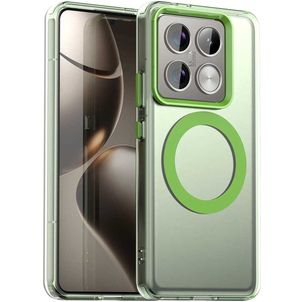 Mobigear Shockproof Xiaomi 14T Pro MagSafe Hülle Hardcase Backcover - Grün