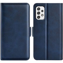Mobigear Slim Magnet Samsung Galaxy A23 Hülle Klapphülle Geldbörse - Dunkelblau