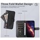 Mobigear Zipper iPhone Air Hülle Klapphülle Geldbörse - Schwarz