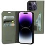 Mobiparts Classic Wallet iPhone 14 Pro Hülle Klapphülle Geldbörse - Stone Green