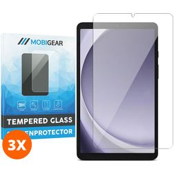 Mobigear Samsung Galaxy Tab A9 (2023) Panzerglas Gehärtetes Glas Displayschutz - Hüllenfreundlich (3er Pack)