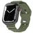 Mobigear Sport Armor Silikon Apple Watch Armband Drückerschließe - 42/41/40/38 mm - Olive