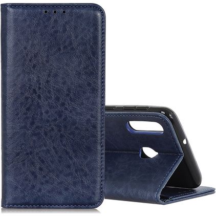 Mobigear Classic Elegance Samsung Galaxy A40 Hülle Klapphülle Geldbörse - Blau