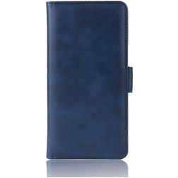 Mobigear Slim Magnet Samsung Galaxy A20e Hülle Klapphülle Geldbörse - Blau