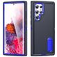 Mobigear Rugged Stand Samsung Galaxy S23 Ultra Hülle Hardcase Backcover Stoßfest mit Ständer - Dunkelblau