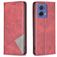 Mobigear Rhombus Slim Motorola Moto G85 Klapphülle - Rot