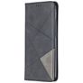 Mobigear Rhombus Slim Xiaomi Redmi 9 Hülle Klapphülle - Schwarz