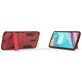 Mobigear Armor Stand OnePlus 6T Hülle Hardcase Backcover Stoßfest mit Ständer - Rot