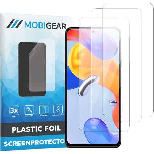 Mobigear Xiaomi Redmi Note 11 5G Displayschutz Schutzfolie - Hüllenfreundlich (3er Pack)