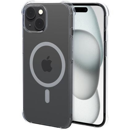 Mobiparts Classic Durchsichtig iPhone 15 MagSafe Hülle Flexibles TPU Backcover - Transparent